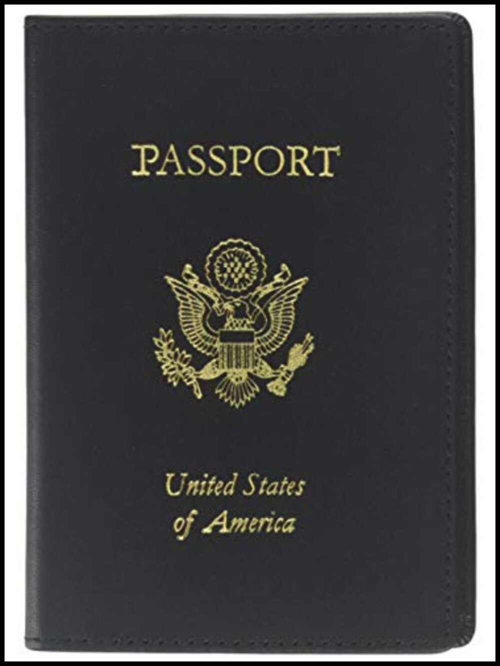 Genuine Leather RFID Blocking Passport Travel Document Organizer